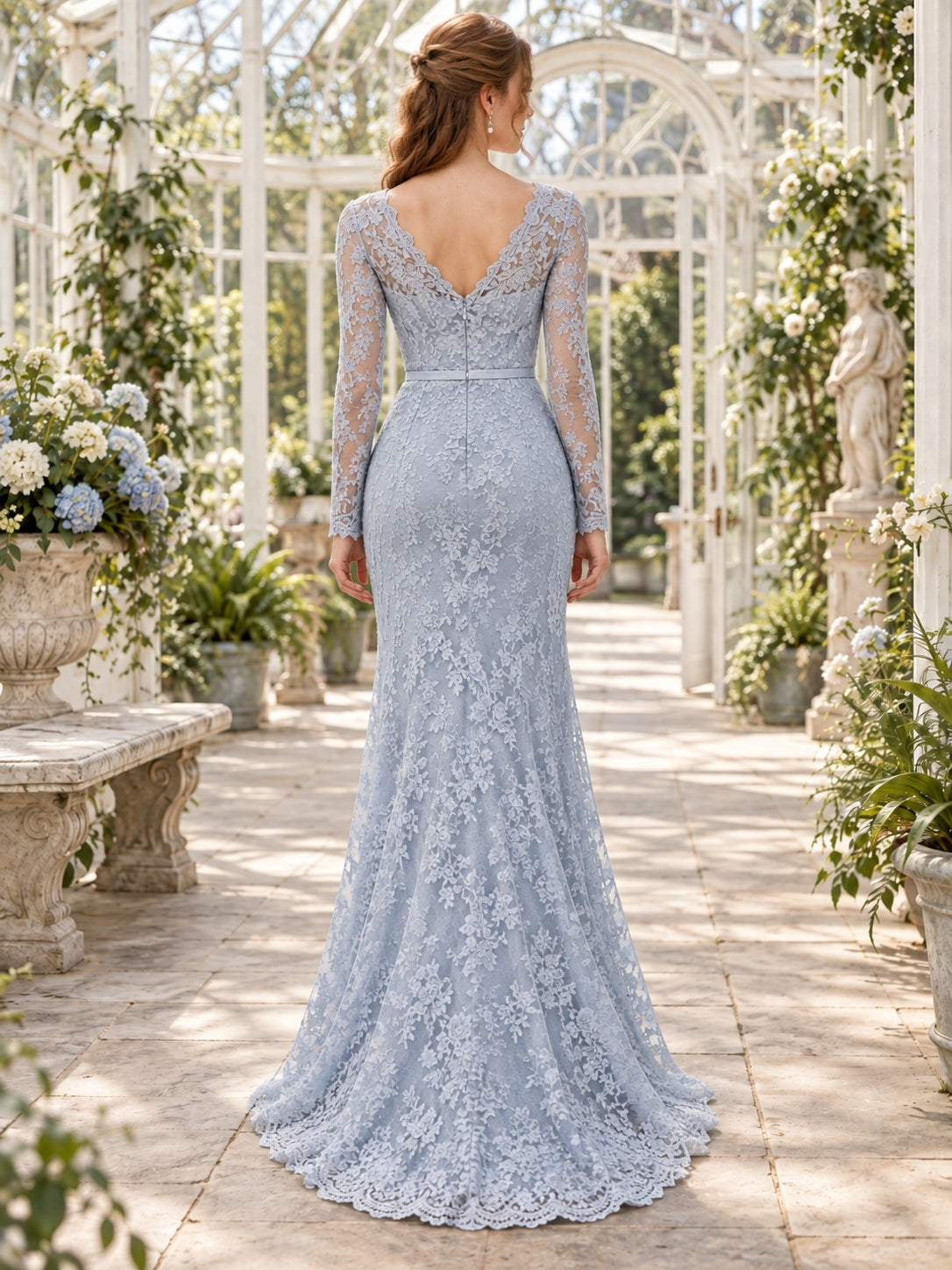Ada Bridals style 736682, back view
