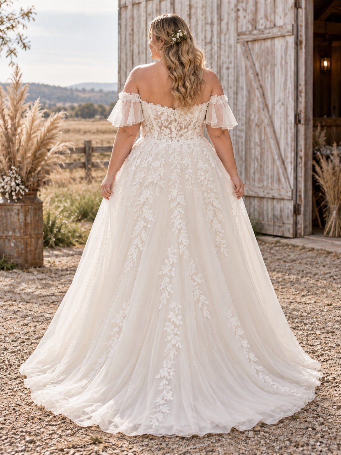 Ada Bridals style 737765, back view