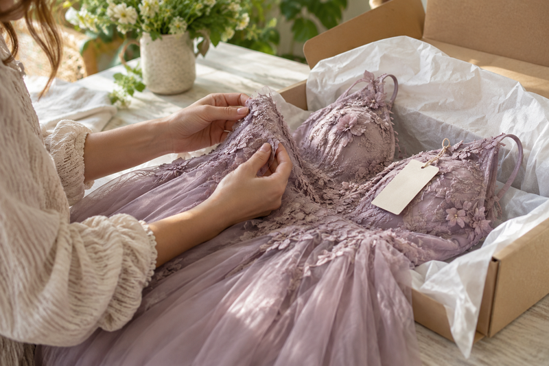 AI-generated editorial illustration for Your Dress Has Arrived: The First Inspection Checklist