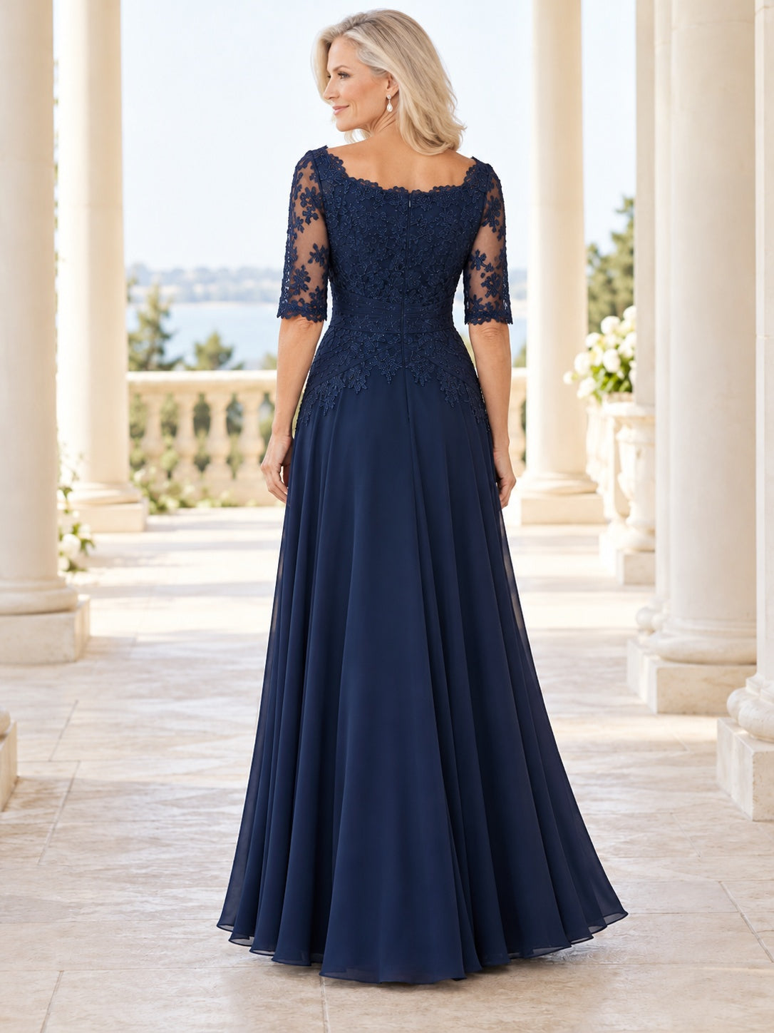 Ada Bridals style 204550, back view