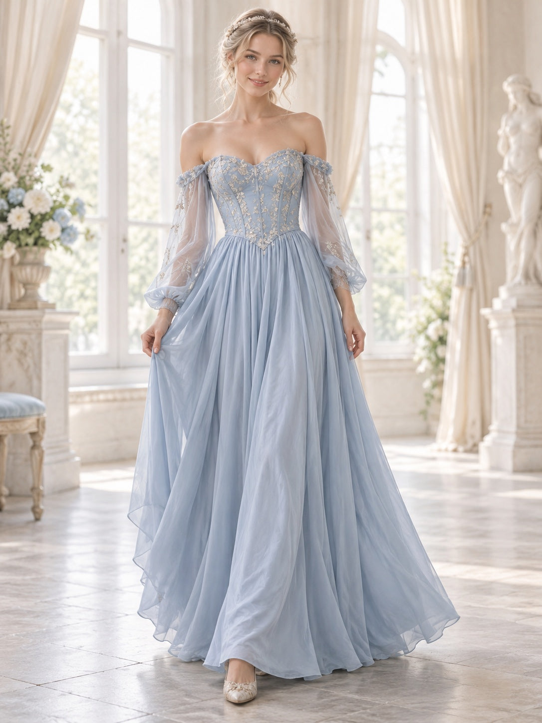 Ada Bridals style 373003, front view