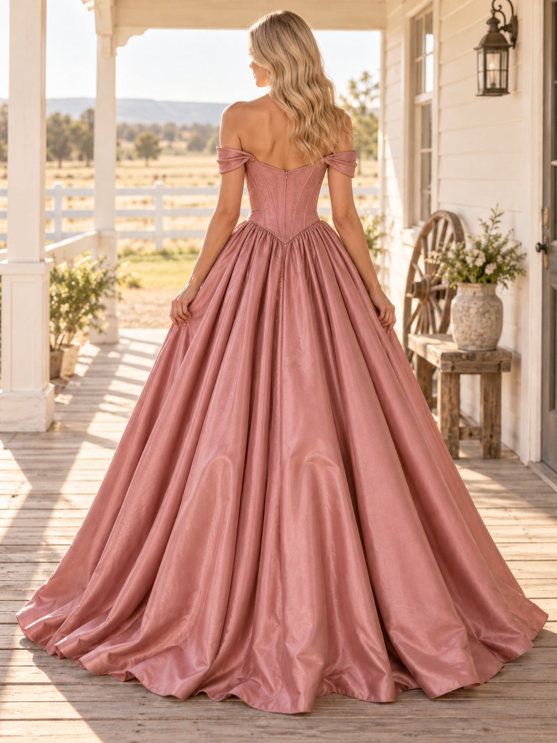 Ada Bridals style 373013, back view