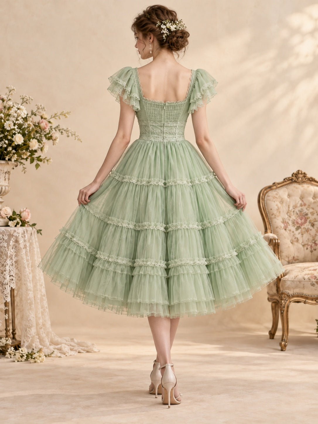 Ada Bridals style 373754, back view