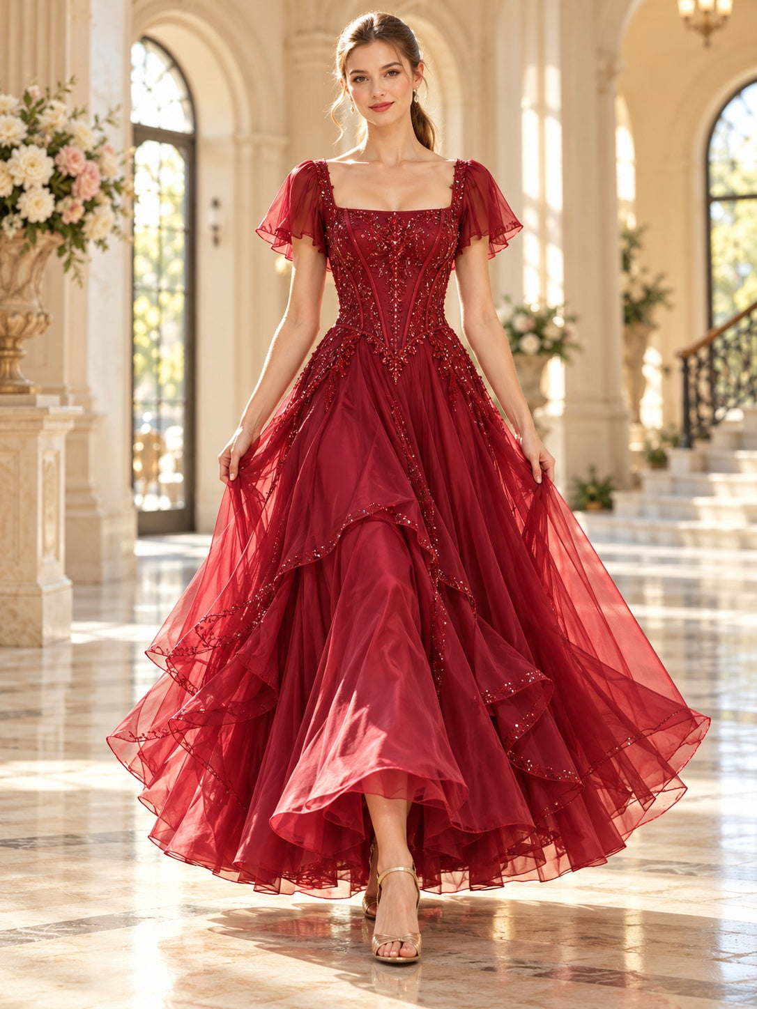 Ada Bridals style 374285, front view