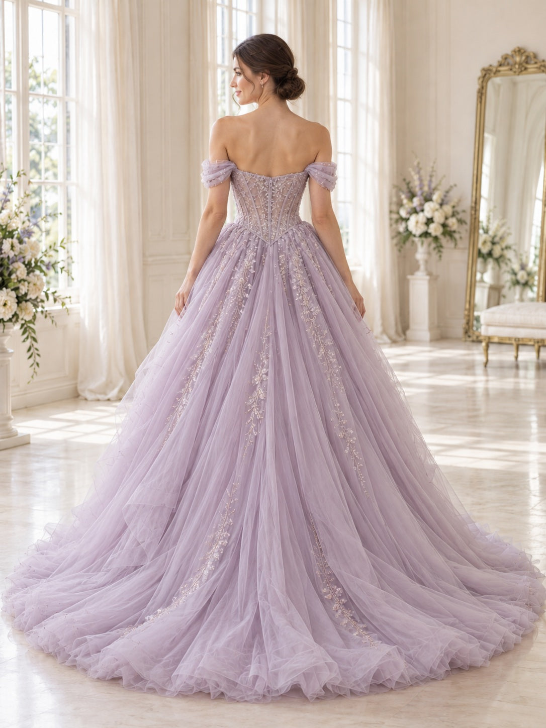 Ada Bridals style 736591, back view