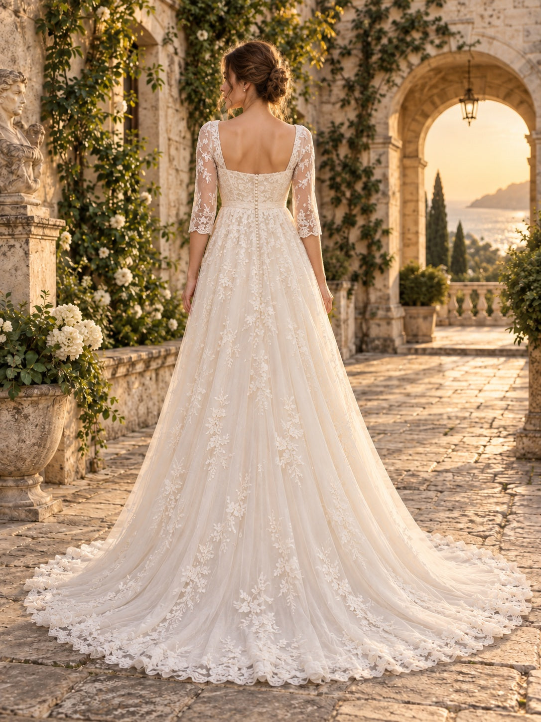 Ada Bridals style 736952, back view