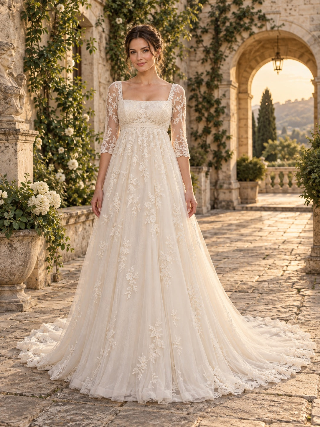 Ada Bridals style 736952, front view