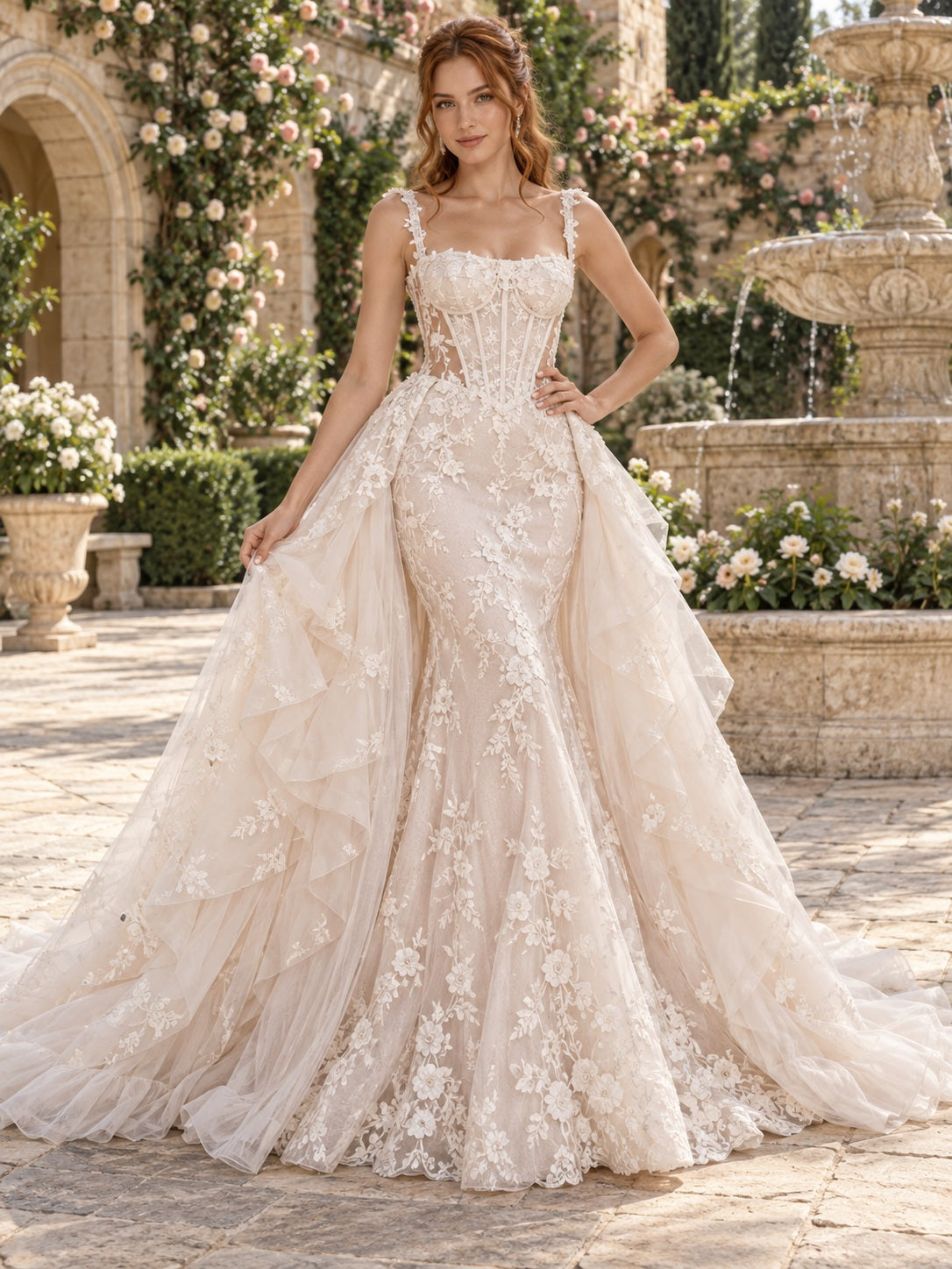 Ada Bridals style 737207, front view