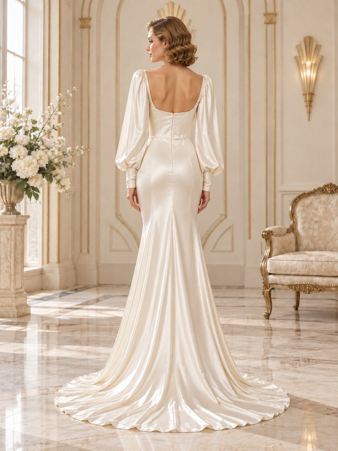 Ada Bridals style 737317, back view
