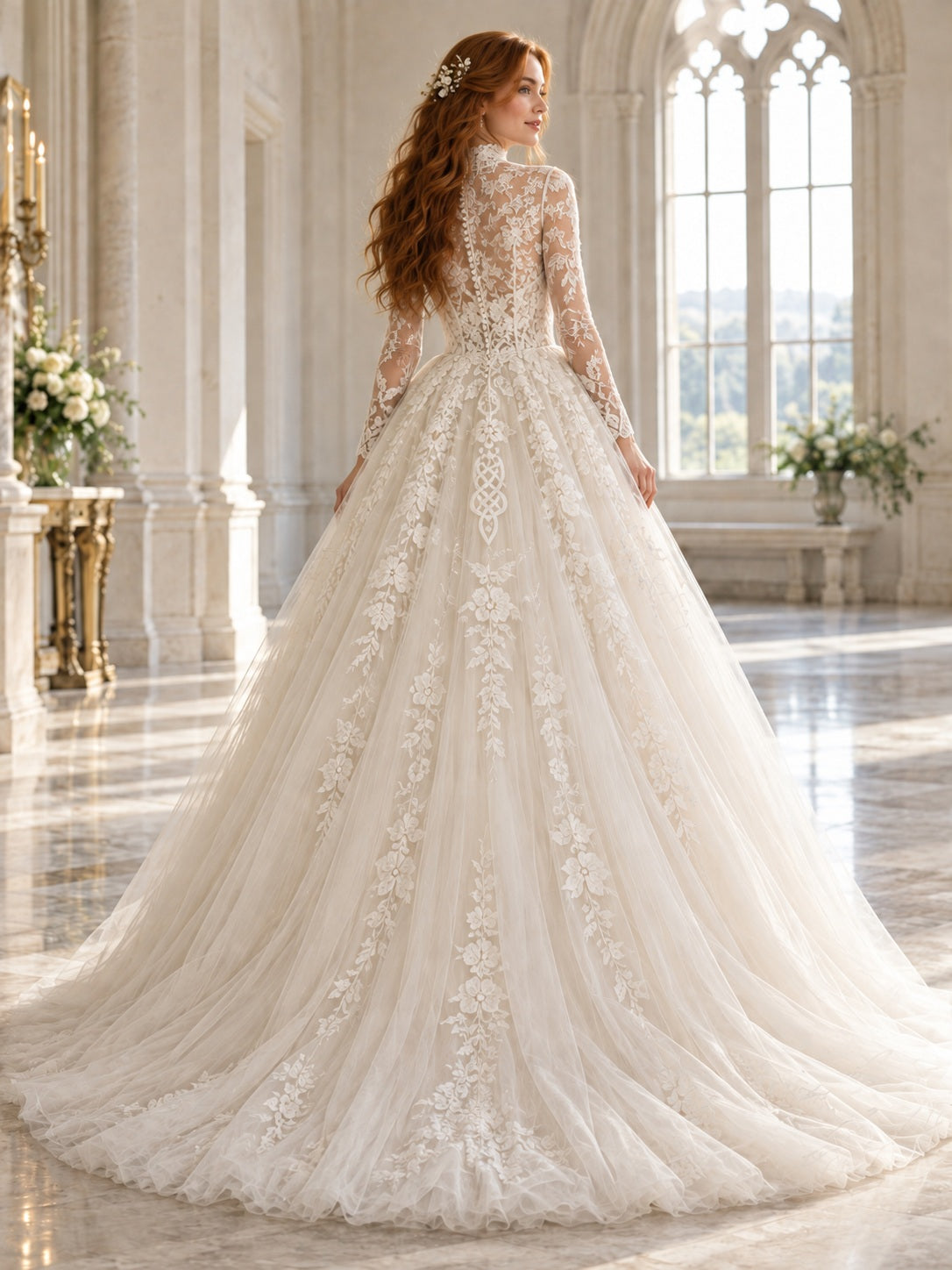 Ada Bridals style 737574, back view
