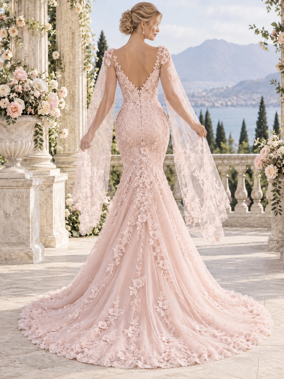 Ada Bridals style 737659, back view