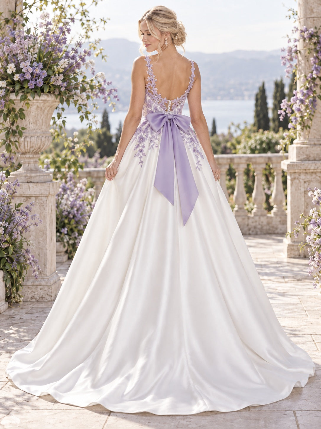 Ada Bridals style 738017, back view