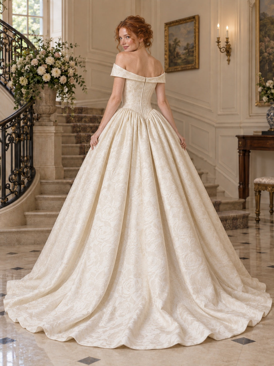 Ada Bridals style 738212, back view