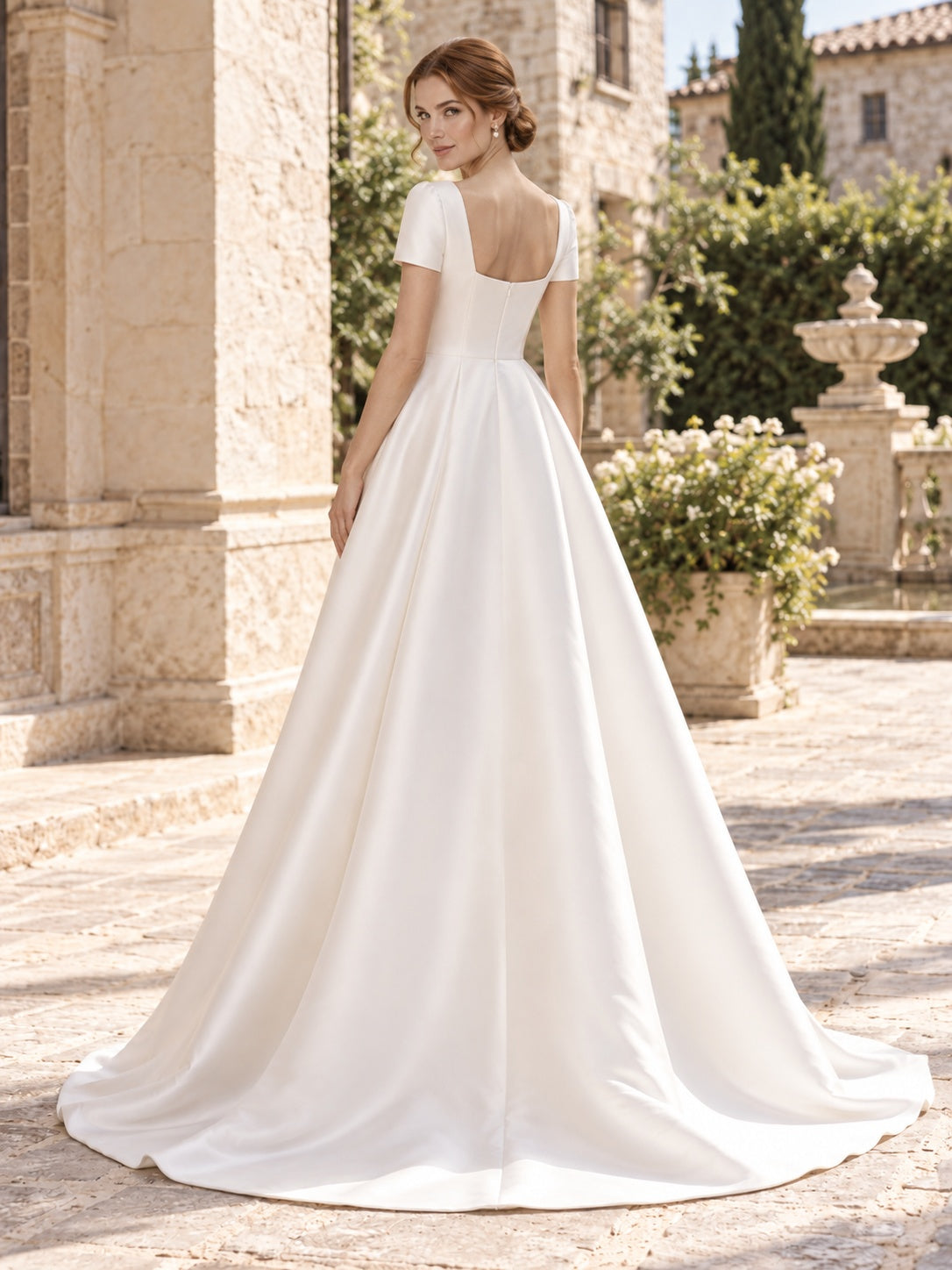 Ada Bridals style 745401, back view