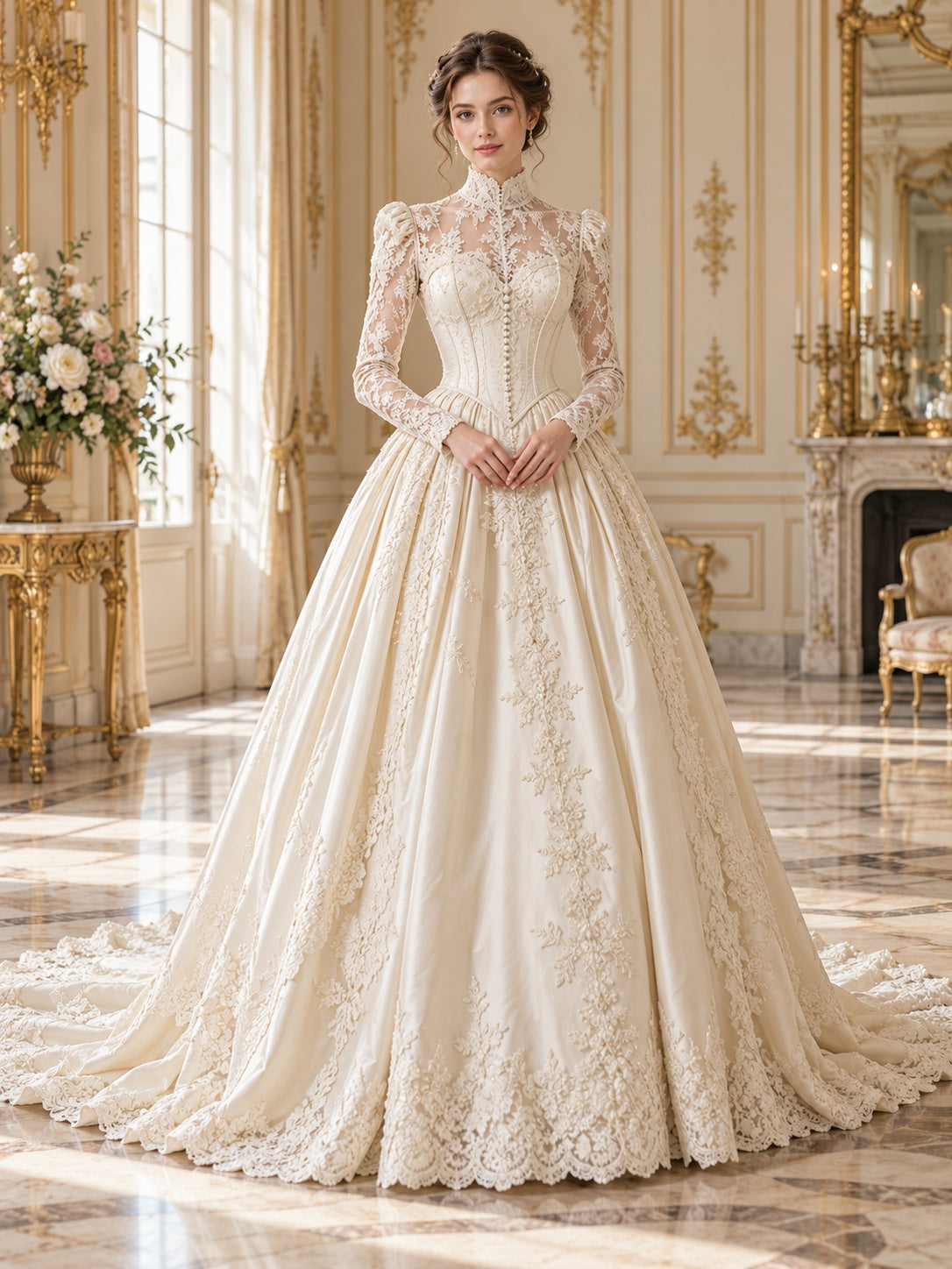 Ada Bridals style 745446, front view